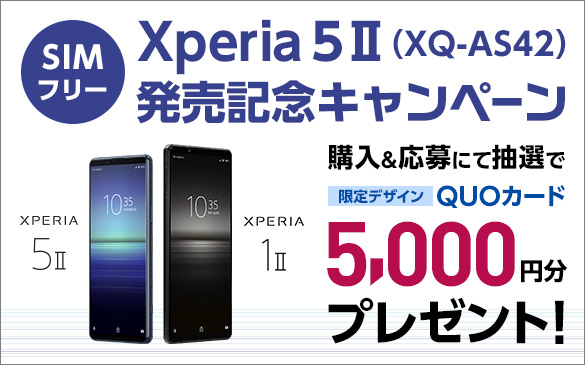 Xperia 5 II（XQ-AS42）発売記念キャンペーン