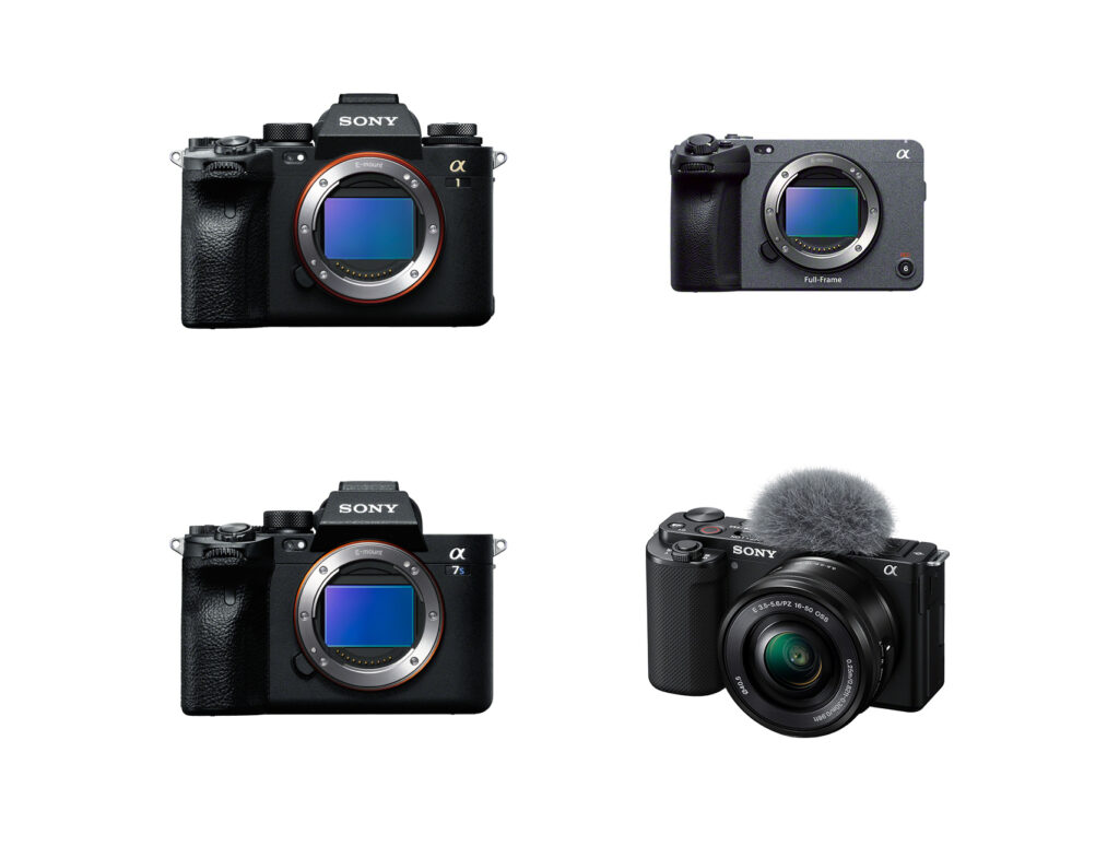 ソニー カメラ4モデル「ILCE-1」「ILCE-7SM3」「ILME-FX3」「ZV