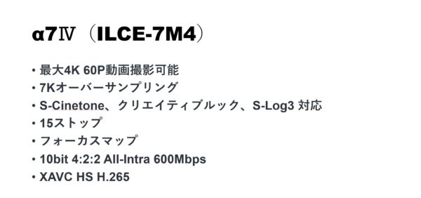 ILCE-7M4動画
