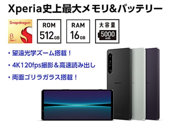Xperia SIMフリーモデル『Xperia 1 IV』レビュー