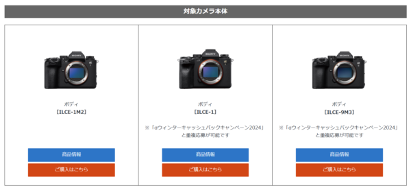 α1 II 発売記念キャンペーン