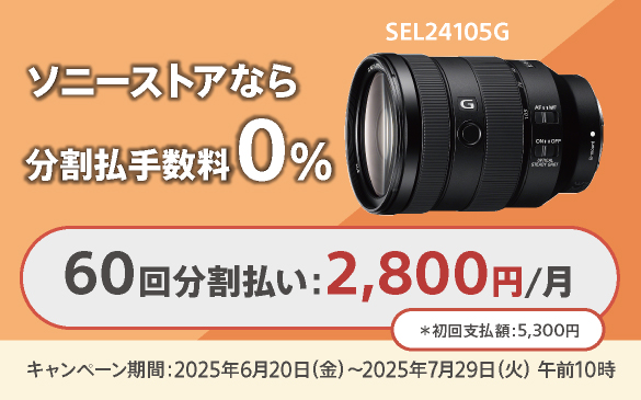 ソニー 60回分割0%