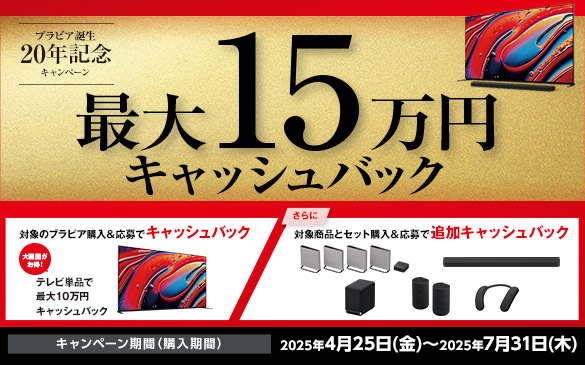 ブラビア誕生20年記念キャンペーン