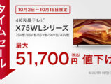 ブラビア 期間限定セール