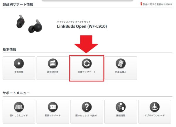 LinkBuds Open(WF-L910)