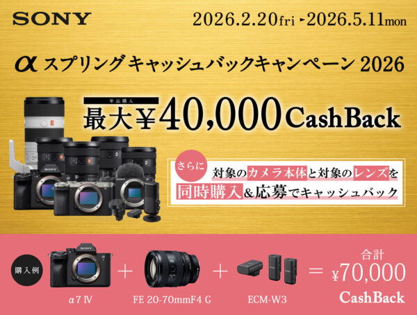 αスプリングキャッシュバックキャンペーン2026