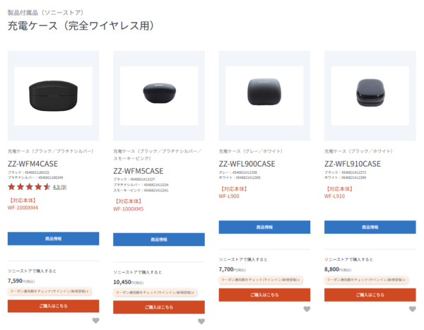 ソニー 付属品 消耗品 購入