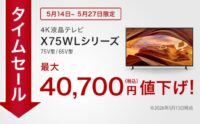 ブラビア期間限定セール