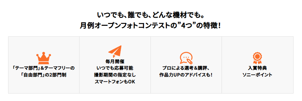 月例オープンフォトコンテストとは？