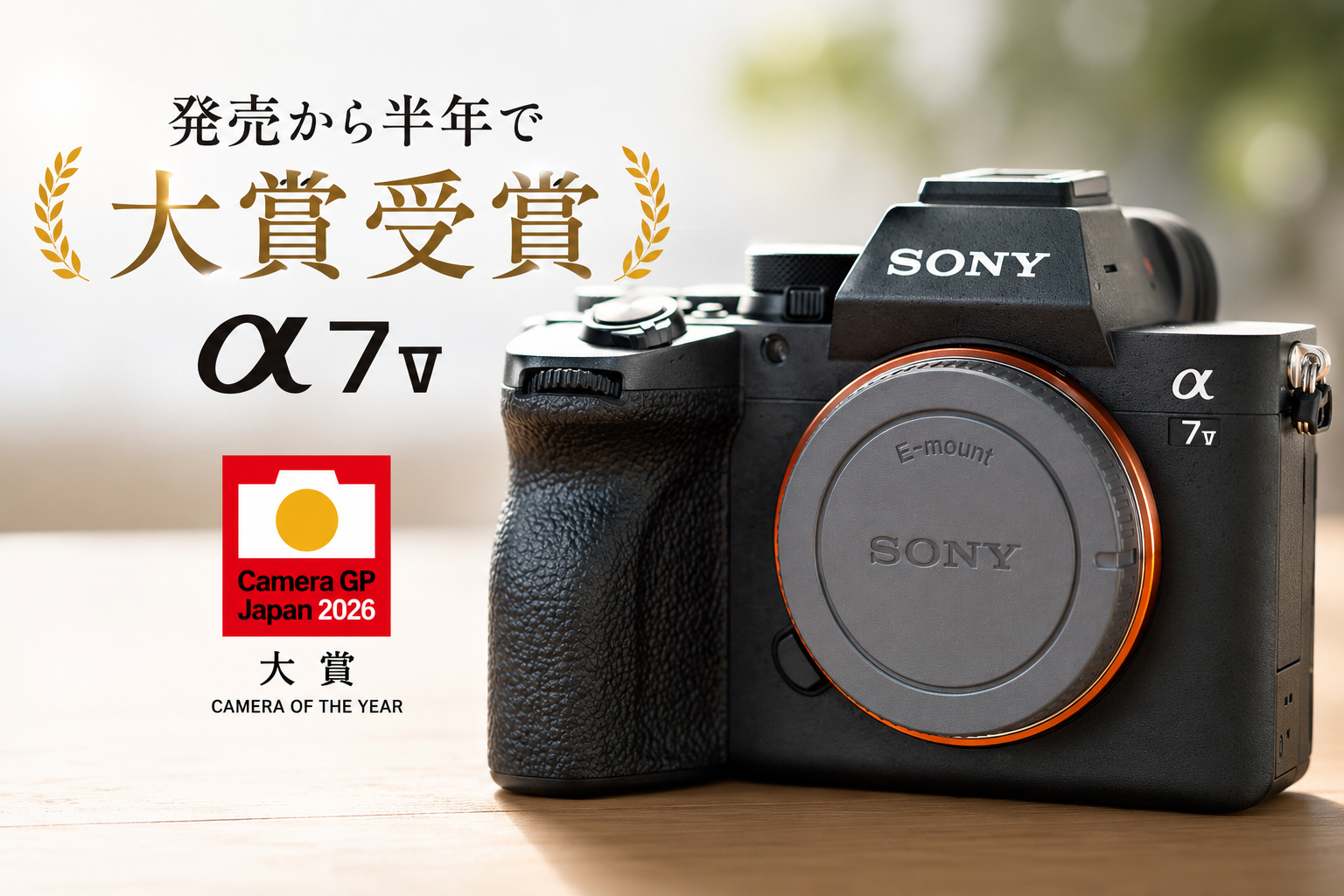 発売から半年で大賞を受賞したα7 V