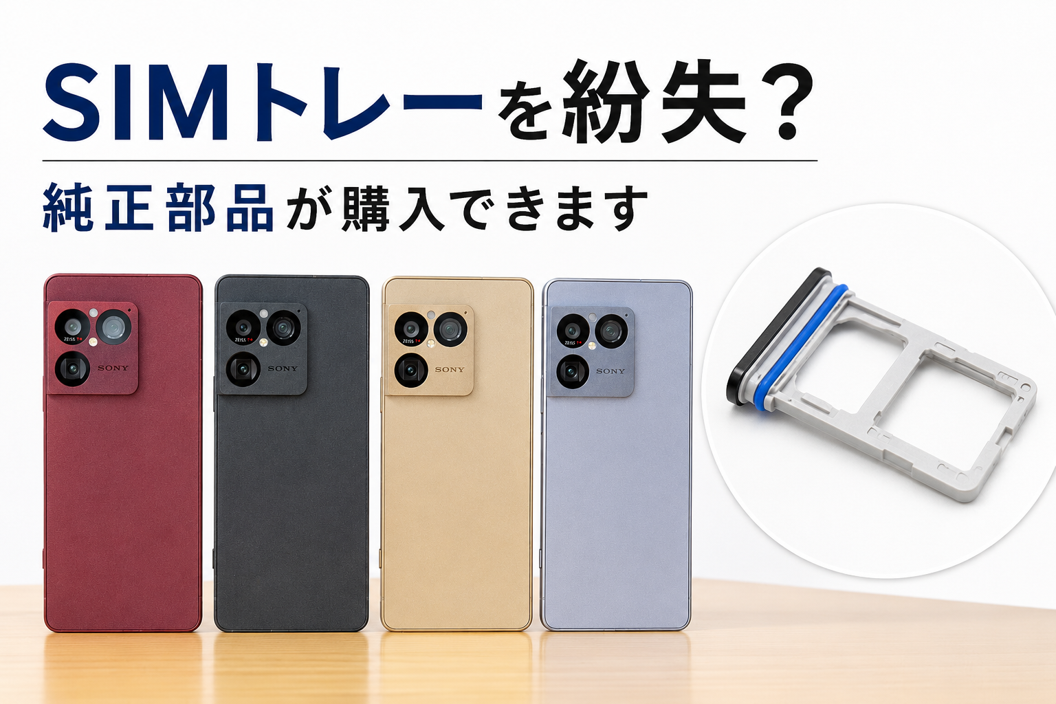 Xperia 1 VIIIのSIMトレー