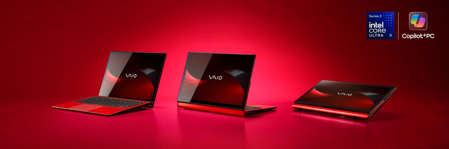3つのスタイルに切り替えられる VAIO T