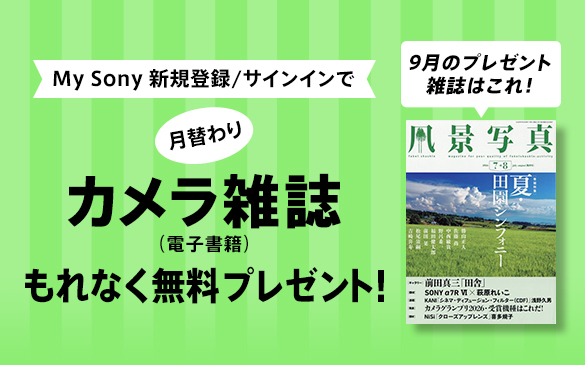My Sony カメラ雑誌 プレゼント
