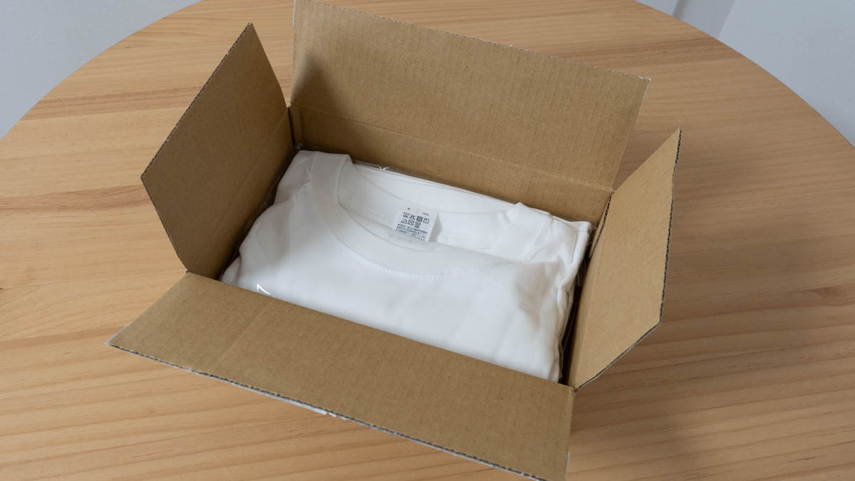 注文した「長袖TシャツWM-8シリーズ」が到着