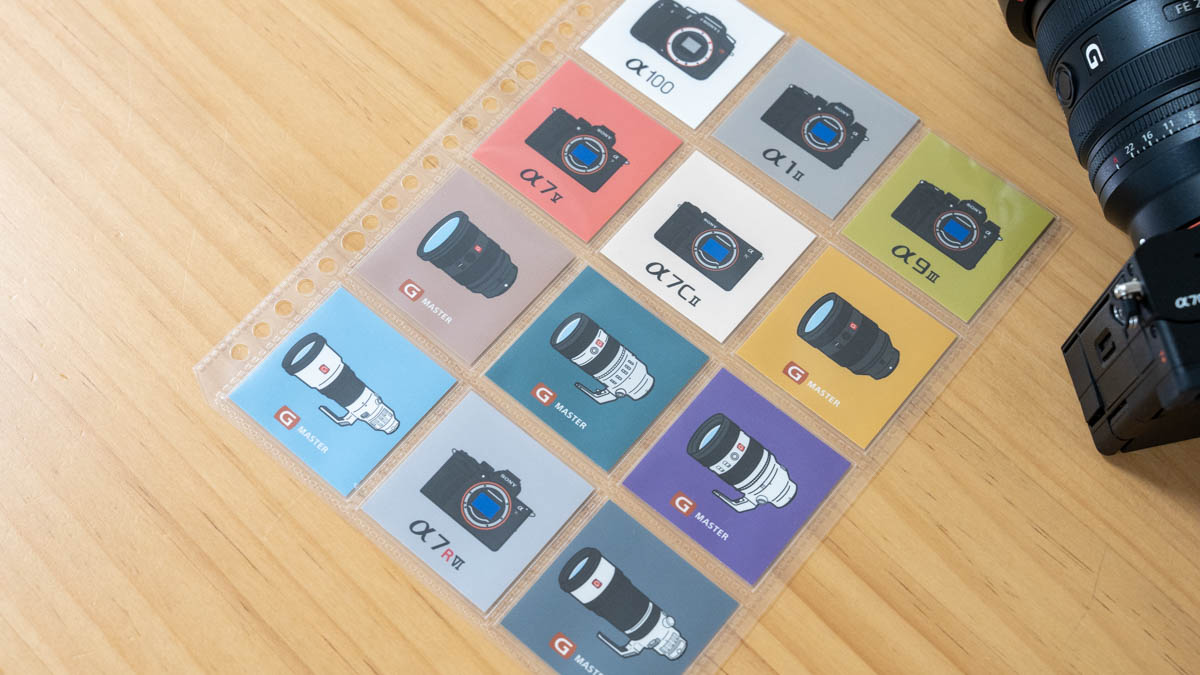 コレクションステッカー12種類を実物写真で紹介
